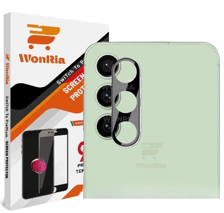 WonRia® Pack 1- Back Camera Lens Protector for Samsung S25 FE 5G Camera Lens Protector Guard [3D Premium] - Black