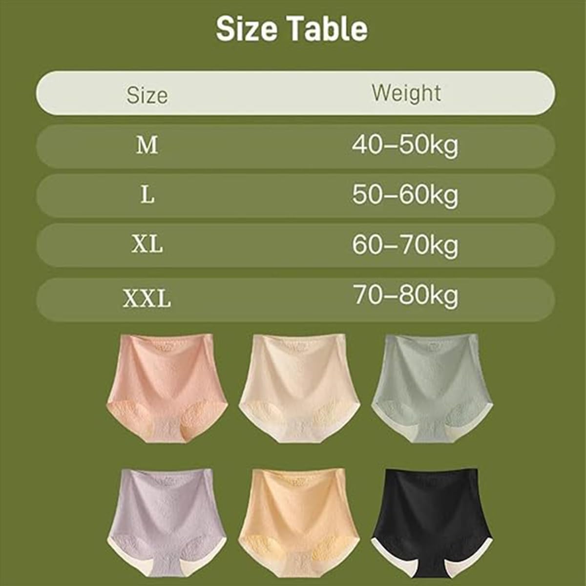 Ancoho bezszwowe majtki z wysokim stanem kontrola brzucha bezszwowe jedwabiste majtki, 10 sztuk - B, XXL, 10 sztuk - B, XXL