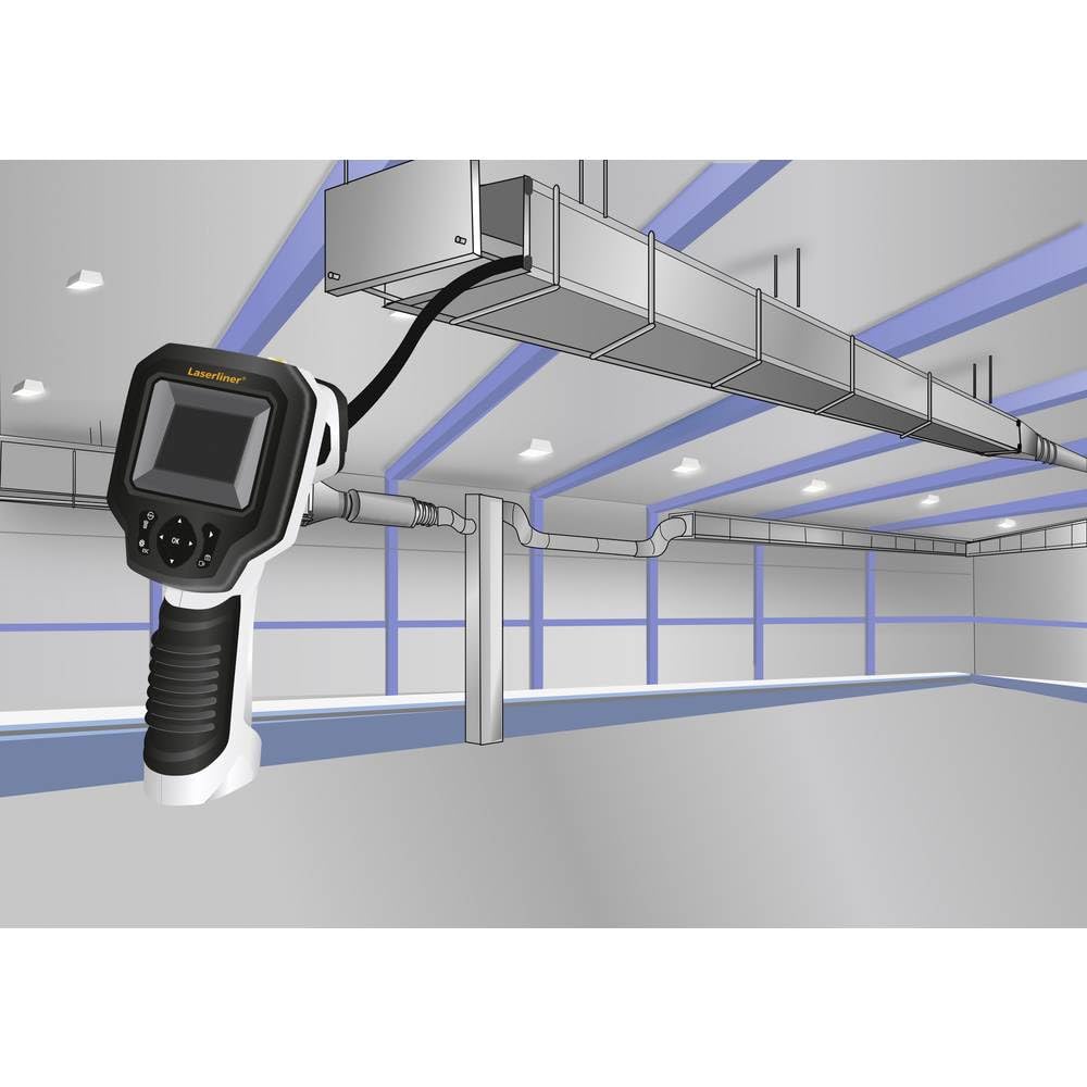 LASERLINER - VideoScope XXL - urządzenia do inspekcji wideo - kamera wodoszczelna IP68 - trudno dostępne miejsca - funkcja nagrywania - średnica 9 mm - obracany o 180° - długość 5 m - bardzo mocne diody LED