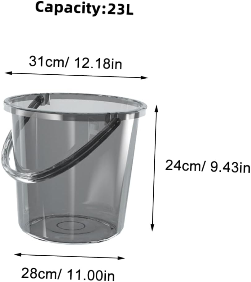 Alipis Large Capacity Wash Bucket Water Bucket Handle for Bath Plastic Wash Basket
