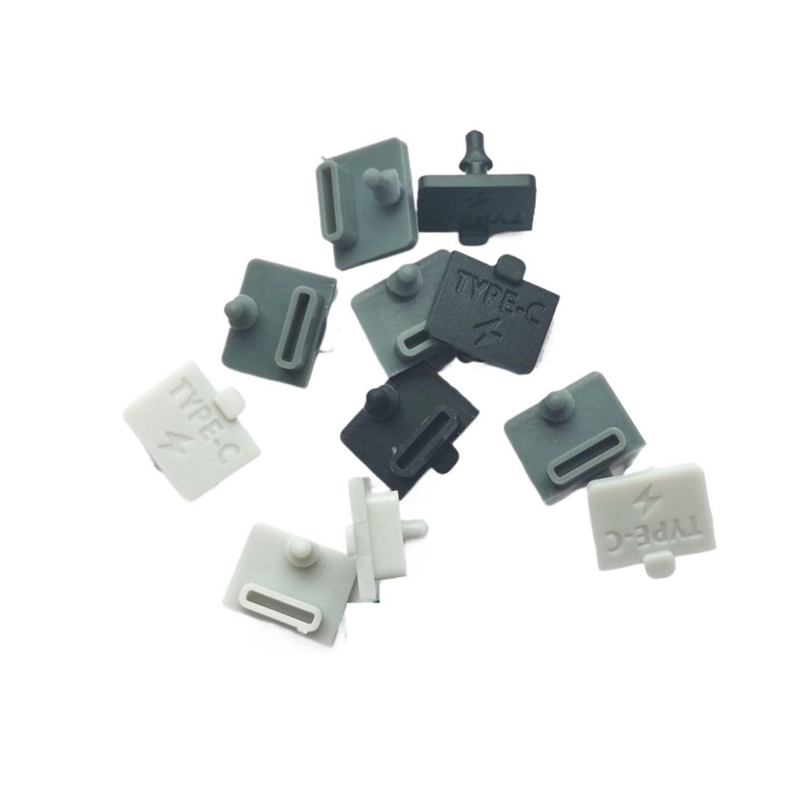 JGFDHKY Type-C Charging Interface Rubber Plug Silicone Type-c Waterproof Plug 100pcs(Black)