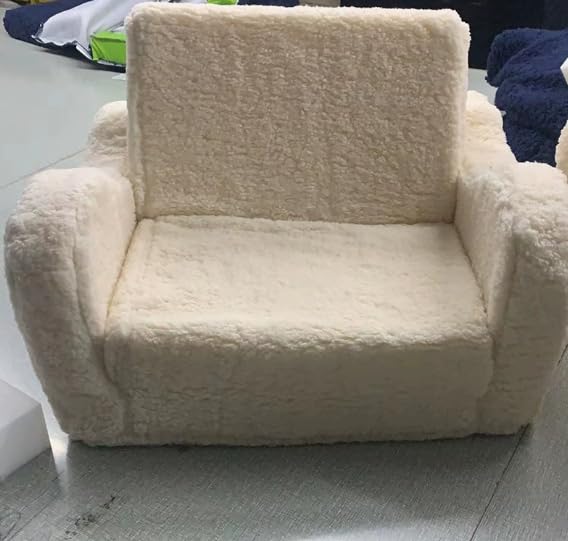 CAIEJSAEN 2-in-1 Kindersofa, Ausklappbar, Abnehmbarer Bezug...