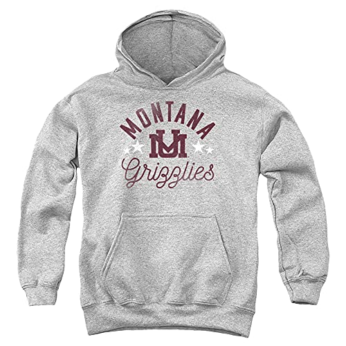 University of Montana Official Grizzlies Youth Kids Boy/Girls Pull-Over Hoodie Sweatshirt