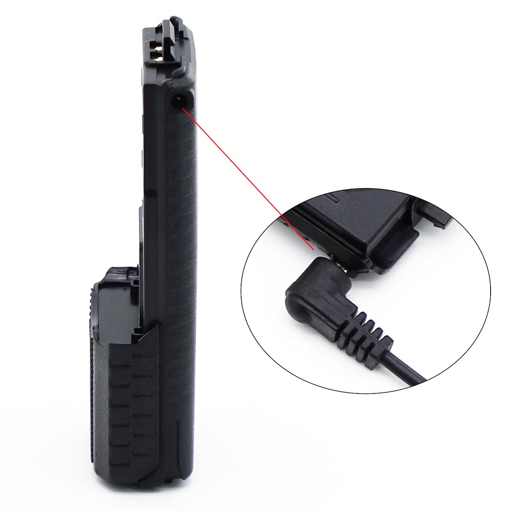 Batteria agli ioni di litio da 7,4 V, 3800 mAh, per radio Baofeng UV-5R UV-5R+ RD-5R BF-F8HP | Compatibile con Walkie Talkie DM-5R, BL-5, ricaricabile, grande capacità, caricatore USB incluso