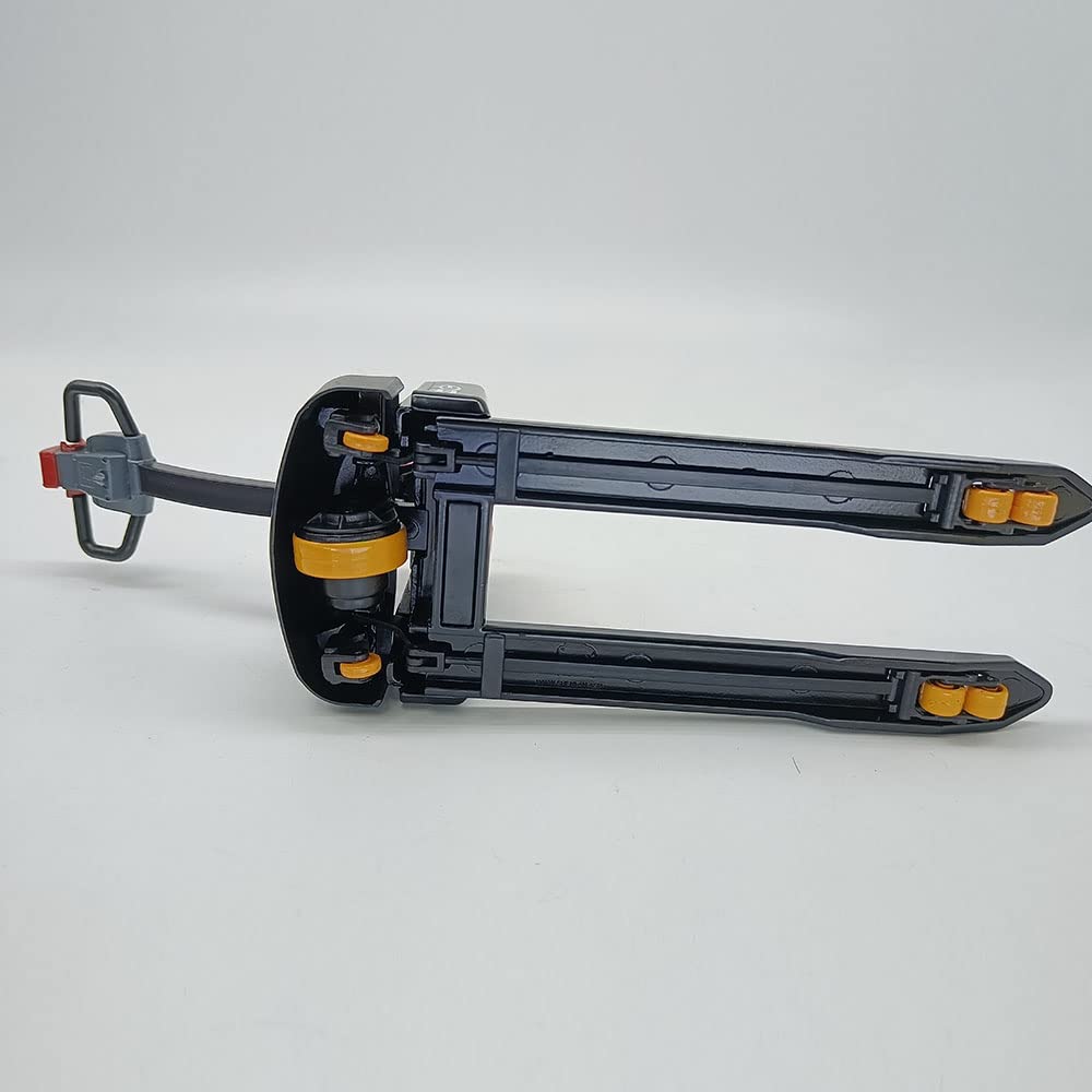 Zhongli - Carretilla eléctrica de empuje manual 1:10, réplica de carretilla elevadora en movimiento, mango giratorio, colección estática, juguetes de aleación de zinc, regalo
