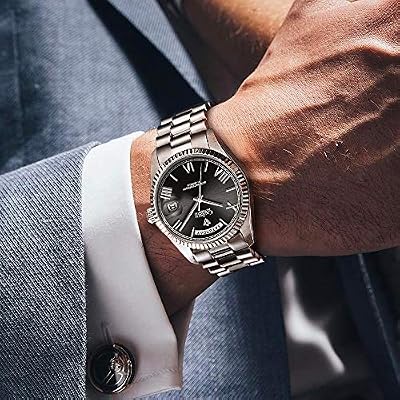 CADISEN Mens Automatic MIYOTA 8285 Mechanical Watch Casual Watches for Men Waterproof Sapphire