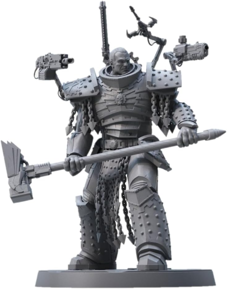 Customized Ferrus Manus, Primarch of The Iron Hands Personalized from W40k spacemarines 3D Resin Miniature Official Scale