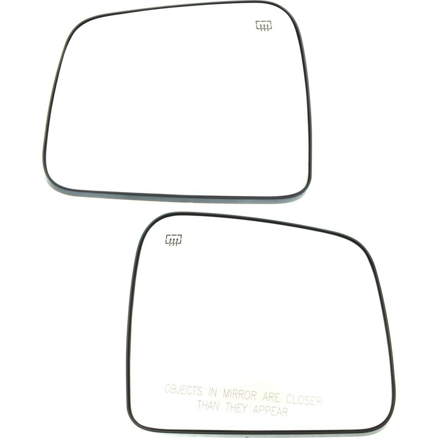 Side Mirror Replacement 2pcs Left & Right Side Heated Exterior Rear View Mirror Glass Convex Glass Set-Dg121Gr 68092053AB 68082643AB