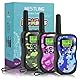 Nestling Walkie Talkie 3 Stück, Verbesserte Version Camouflage 8 Kanäle, 2-Wege-Radio-Spielzeug mit Hintergrundbeleuchtung LCD-Taschenlampe, 3 KM Reichweite für Kinder, Indoor-Outdoor-Aktivität