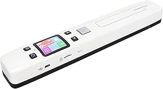 Portable Document Scanner,Office Home A4 Size Document Scanner JPEG PDF Format,Color Mode Document Scanner for Photo Script Document(White)
