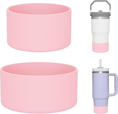 Miniatura 8 de Bota de silicona para vaso Stanley, reduce el ruido y protege la parte inferior de la botella, se adapta a Stanley Quencher de 40 onzas y IceFlow de