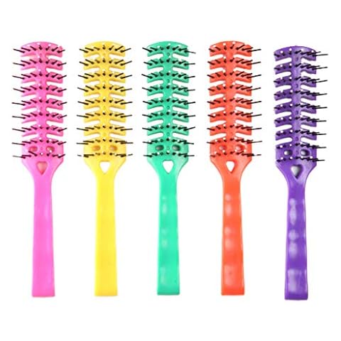 VVXXMO Random Color Hair Brush Comb,7 Row Vent Brush With Ball,Tipped Bristles for Men and Women Cover