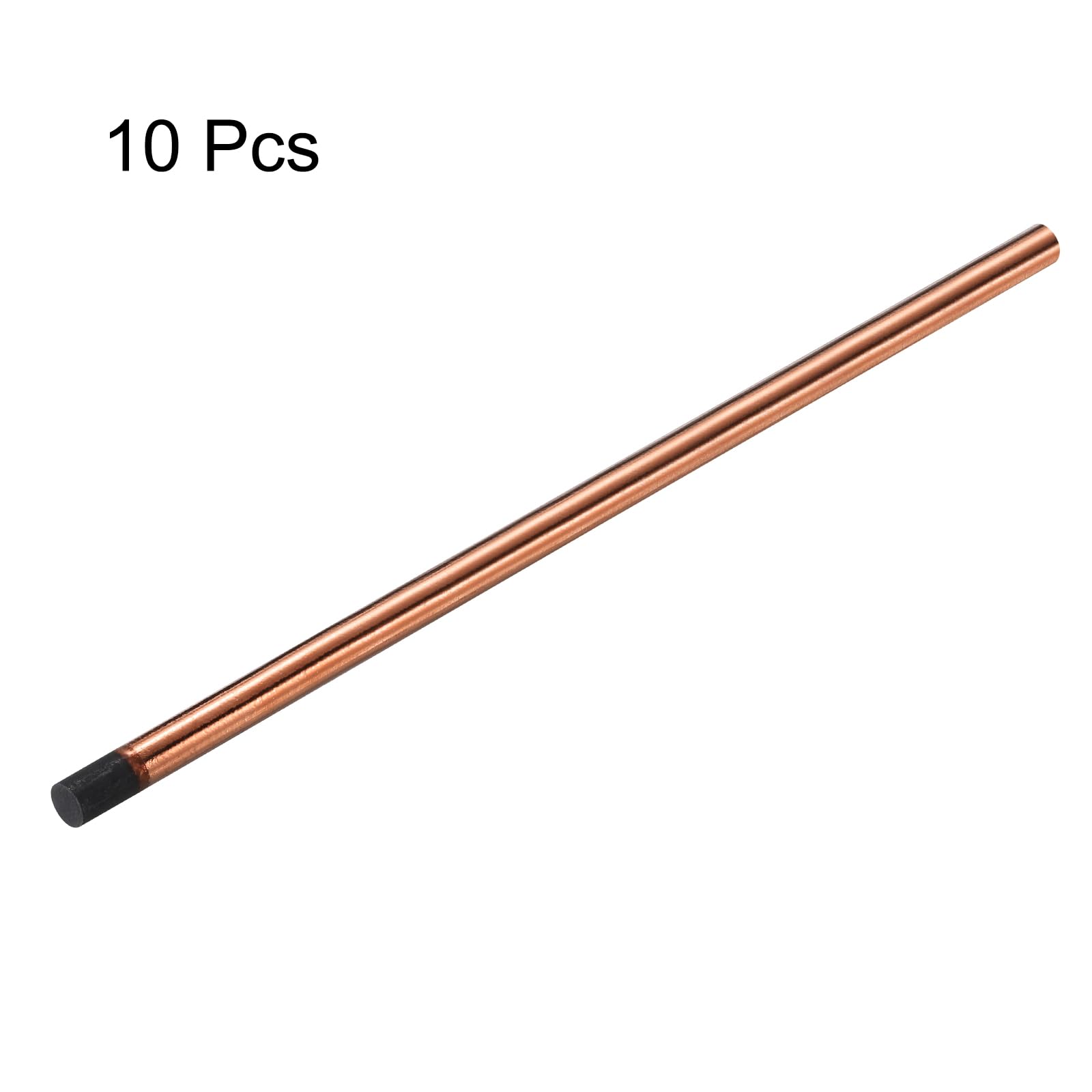 PATIKIL 10pcs 12mmx355mm(0.47"x14") Carbon Arc Air Gouging Rods Copper Graphite Coated Gouging Electrode Rods for Welding - Image 3