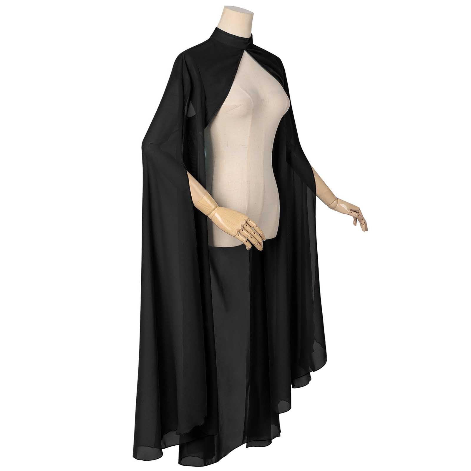 Sciarpa in chiffon, stola, da donna, elegante, bolero, con maniche, mantello, costume di Halloween, per abiti da sera, abiti da sposa, estivi, matrimoni, costumi di carnevale