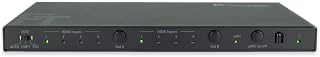 FeinTech VAX04201 HDMI eARC Pass Matrix Switch 4x2 für Soundbar und 2 Displays 4K 60Hz Dolby Vision Atmos