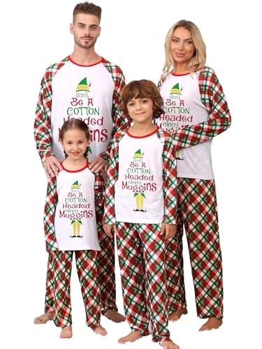 Matching Family Christmas Pajamas, Cute Xmas Pjs Sets for Couples/Adult, Holiday 2 Piece Sleepwear Nightwear Jammies
