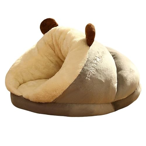 ペットベッド クッション ドーム型 犬 猫 ペットハウス 暖かい 寝袋 ドックベッド 冬用 ペット用品 寝具 ふわふわ 冬 小型犬 中型犬