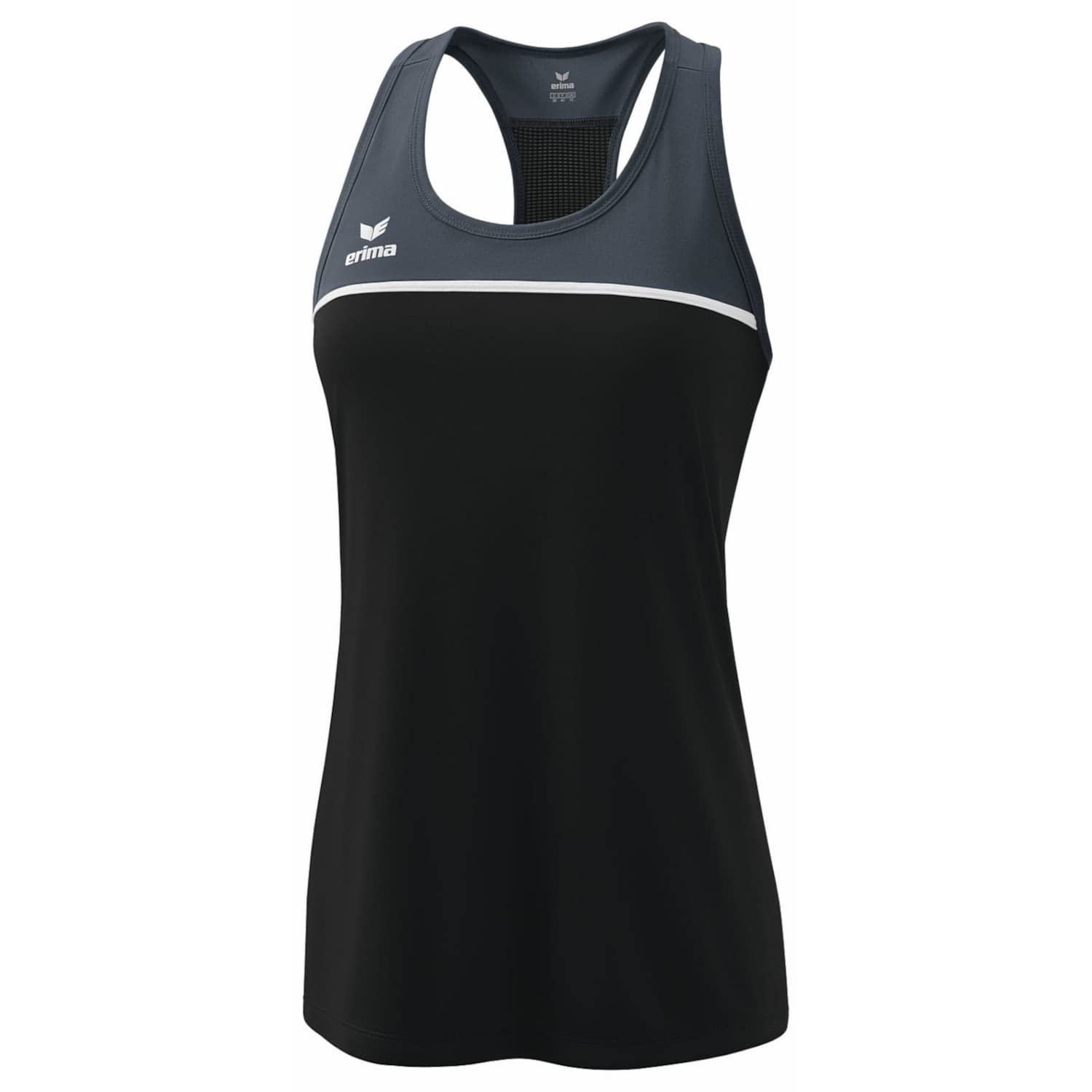 Erima Women's „Change Lightweight Tank top, Black Grey/Slate Grey/White, 34