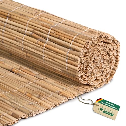 Hiss Reet® Schilf Sichtschutz, Schilfrohrmatte Deluxe I Schilfmatte als...