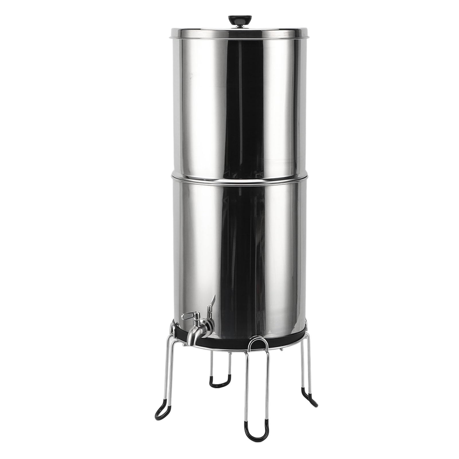 Struttura di Filtraggio dell'Acqua in Acciaio Inossidabile, Filtrazione a Gravità 2,9 GAL con Grande Capacità per Campeggio, Leggero e Portatile per Uso Versatile