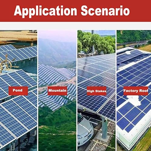 Spazzola elettrica per la Pulizia di Pannelli solari, pulitore per finestre Esterne Rotante da 7,5 m, Attrezzatura per Il Lavaggio di Pannelli fotovoltaici, Strumenti per