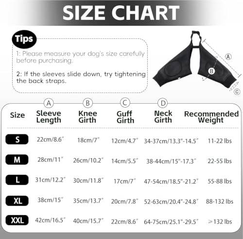 Image of Dog Elbow Protector Breathable Mesh Elbow Pads for Calluses, Dog Recovery Suit Elbow Sleeves, Dog Elbow Protector Elbow Pads, Adjustable Dog Knee Brace Elbow Joint Support Wrap (Black, 2X-Large)