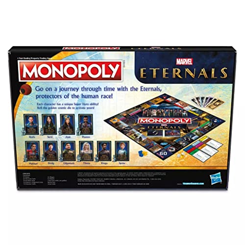Monopoly: Marvel Studios' Eternals Edition Board Game para fans de Marvel, juego para 2-6 jugadores, niños desde 8 años miniatura 2