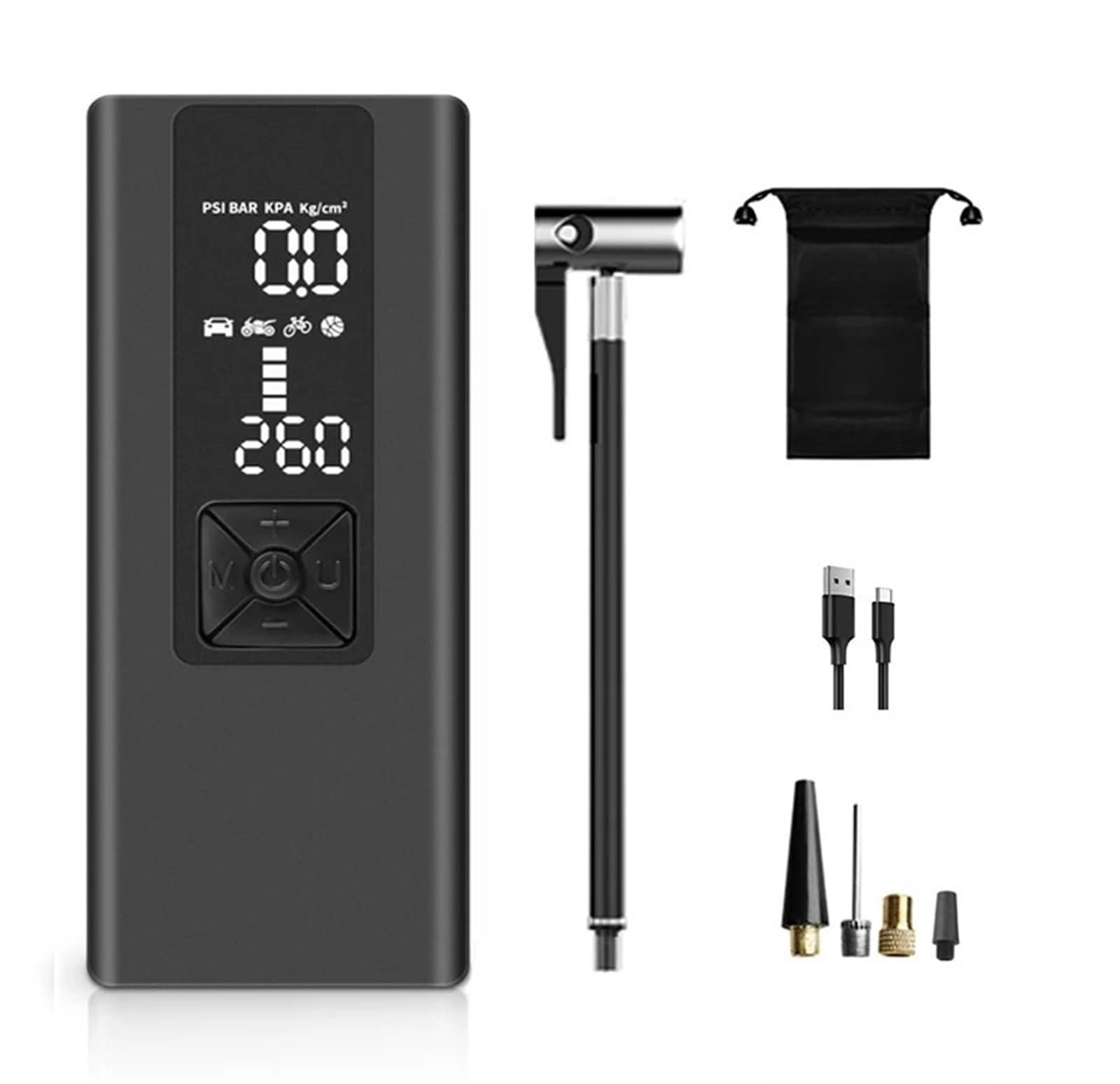 Inflador Ruedas Coche Compresor de Aire portátil para automóvil Portable Electric Air Compressor