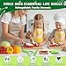 16PCS Kids Cooking Sets Real Montessori Kitchen Tools for Toddlers - Kids Knife Set for Real Cooking with Child-Friendly Plastic, Montessori Toys for Age 3-10 Year Old Girl Boy Gift
