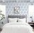 Safiyya 118"x17.3" Peel and Stick Wallpaper Blue and White Contact Paper Geometric Wallpaper Self Adhesive Removable Wallpaper for Bedroom Covering Vinyl Rolls