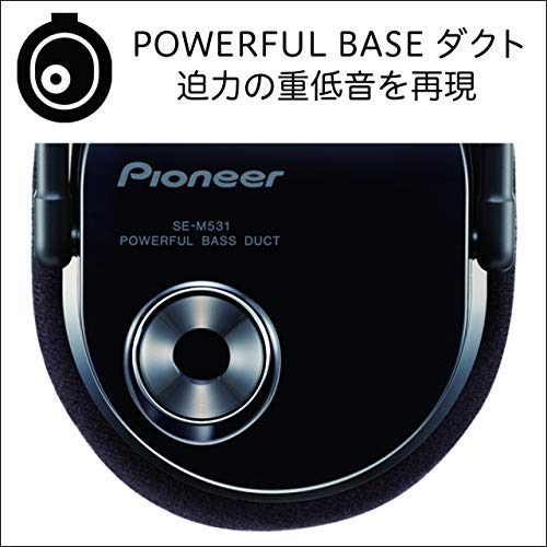 Pioneer SE-M531 - Cuffia Tv ottimizzata per Ascolto Musica e Home Cinema, Nero/ Antracite