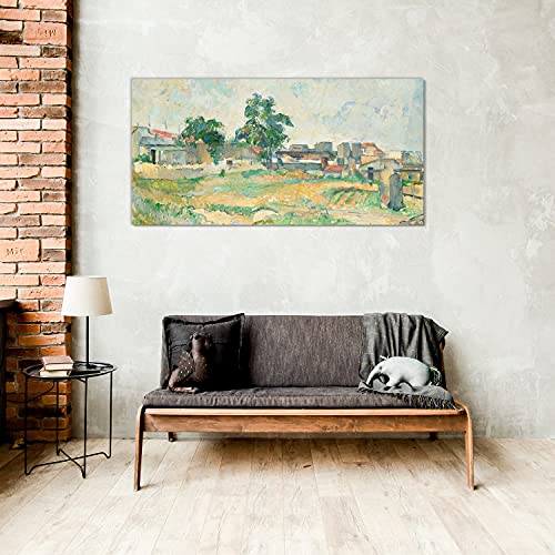 Verre trempé 100x50cm de qualité supérieure Impression Paris Cézanne - 4