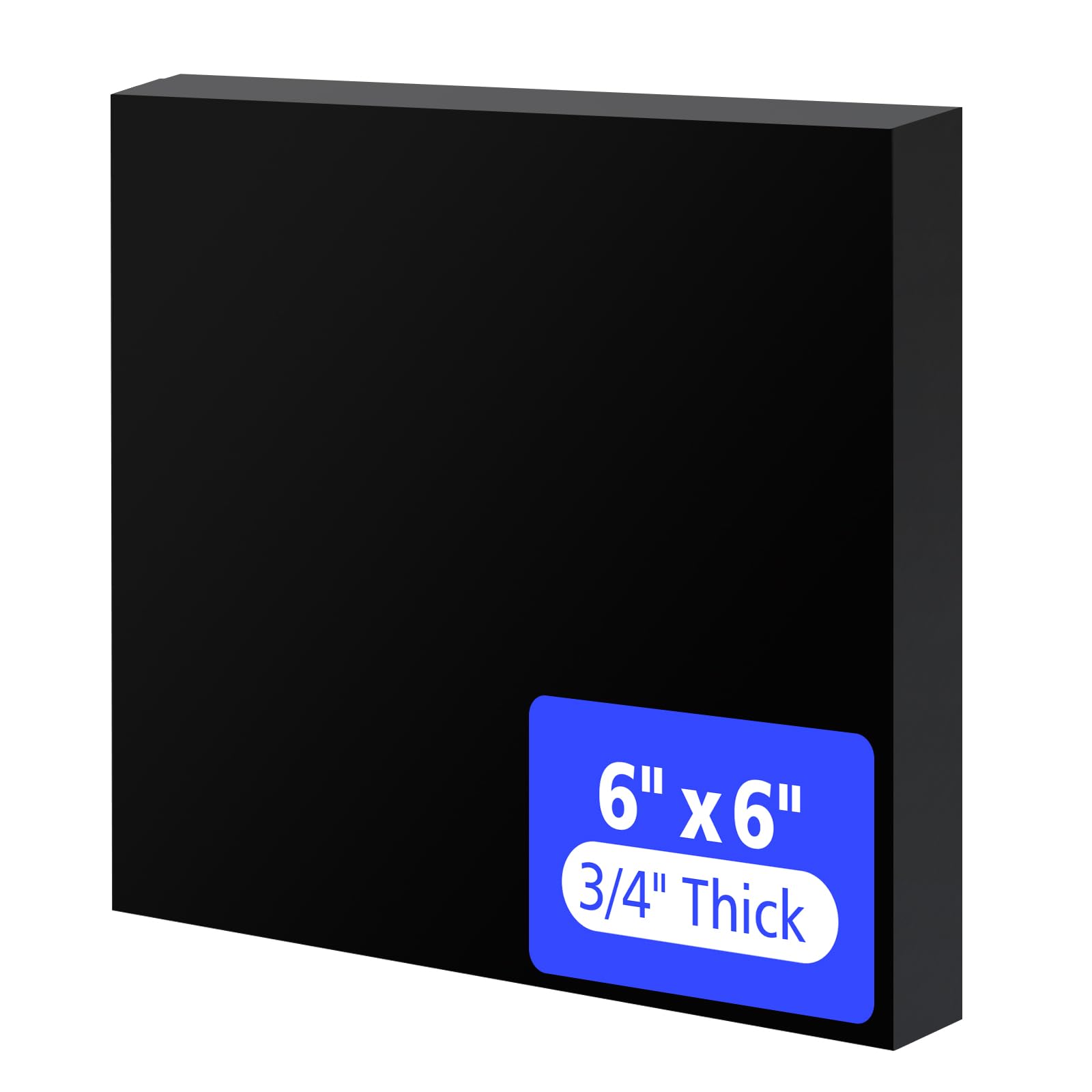 HDPE Sheet 1/2" x 12" - Black Plastic Board -30