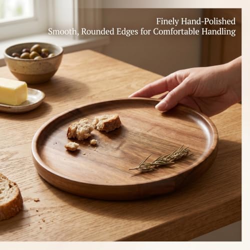 Centro de mesa rústico de madera natural para cenas y decoración de salones 4