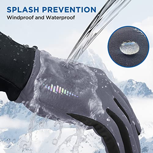 Image of SIMARI Kids Winter Gloves Touchscreen Water-Resistant Warm Thermal for Boy Girl Toddler Cycling Running Ski Snow Cold Weather