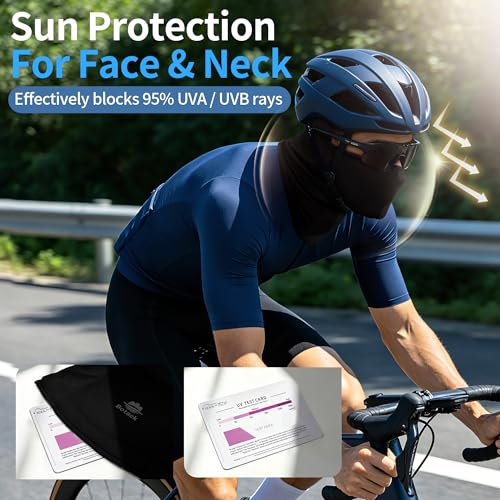 Image of Balaclava Ski Mask, Sun UV Protection Breathable Full Head Face Mask for Men Women Skiing Cycling