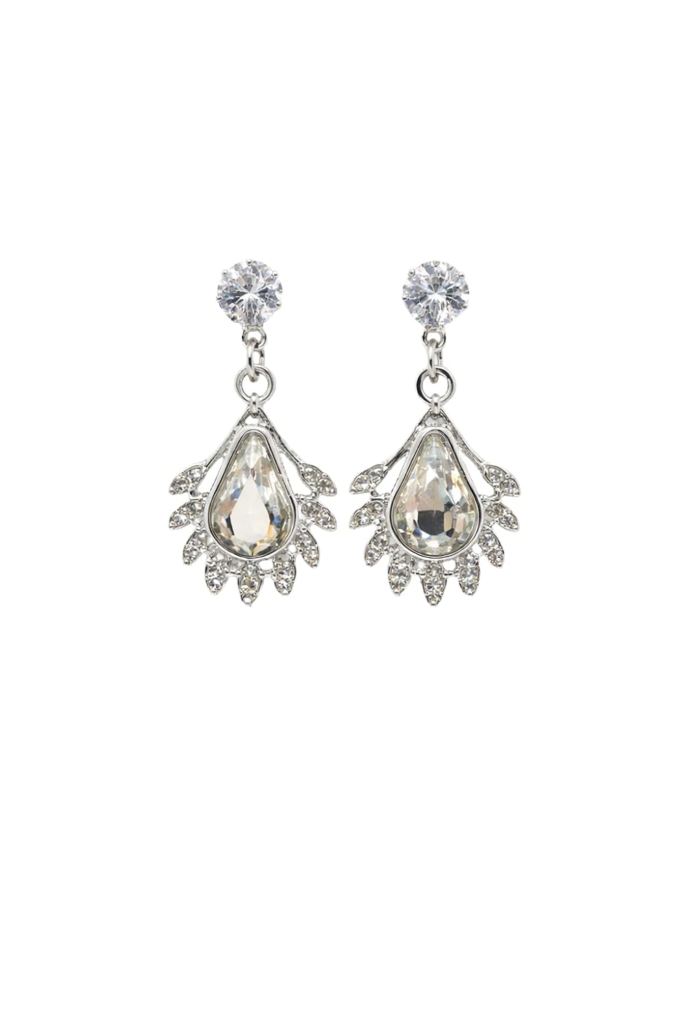 Luxury Teardrop Crystal Dangle Earrings with Silver-Plated Metal for Women - Review, Price and Buying Guide