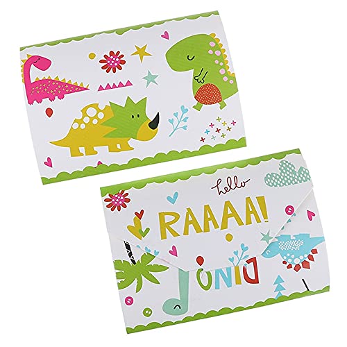 AVOA 12pcs Dinosaure Thème Invitation Carte Party Fournitures Invitations for la décoration de fête d'anniversaire for… - Image 3