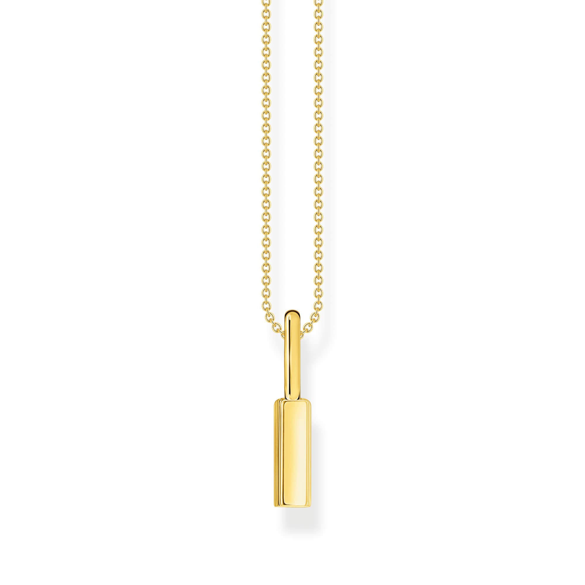 THOMAS SABO Kette Schloss gold 925 Sterlingsilber, 750 Gelbgold Vergoldung