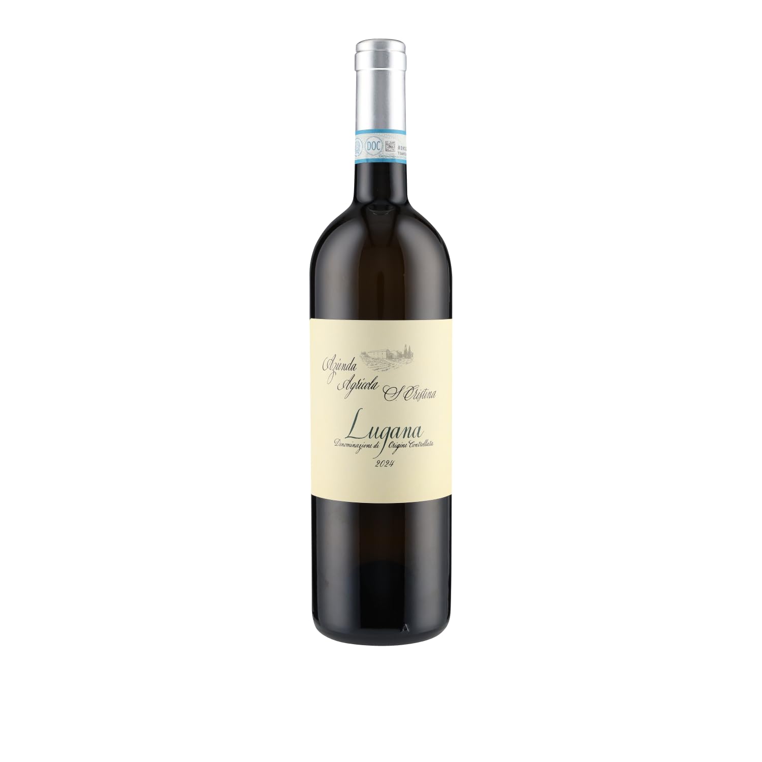 Zenato Lugana Santa Cristina Vigneto Massoni DOC 2024 Weißwein (12 x 0,75L) – Italienischer Trebbiano di Lugana aus Venetien, frisch & fruchtig, 13% Vol.