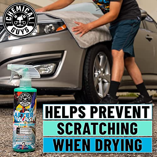 Image of Chemical Guys HOL424 After Wash Sprayable Gloss Boosting Car Wash Drying Aid (Helps Reduce Water Spots, 16 fl oz) Super Dry Kit with Premium Microfiber Drying Towels, 24 inchx16 inch (3 Pack)
