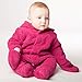 Magnificent Baby Baby Girls' Magnetic Smart Little Bear Fleece PRAM, Raspberry, Newborn