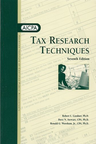 Tax Research Techniques 0870516159 Book Cover