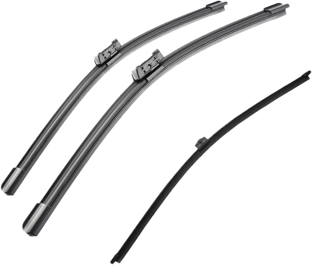 nwsplmy Wiper Blades Front Rear Set for A6 C7 2011-2018 26 "21" 16" - Durable Natural Rubber