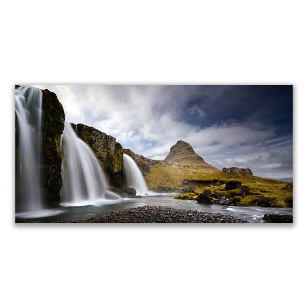 Toile imprimée grand format 140x70 cm pour habiller le mur au-dessus d'un canapé