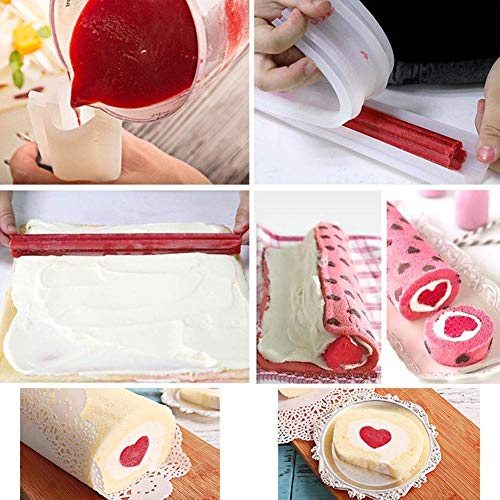 VIONNPPT Tube Silikonformen Seifenform Säulen-Kerzenformen IY lang Mousse Dessert Vorlage Backform, für Handgemachte Seife, Gelee, Pudding, Kuchen Backwerkzeuge (Runde) – Bild 6
