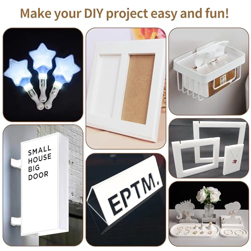 Image of Lesnlok Matte White Acrylic Sheets 1 /4 inch Thick 6mm 1 Pieces 8 x 12 Frosting Plexiglass Sheet,Suitable for Painting, Handicrafts, DIY Display Projects (1, Matte White, 8 x 12 x 1 /4)