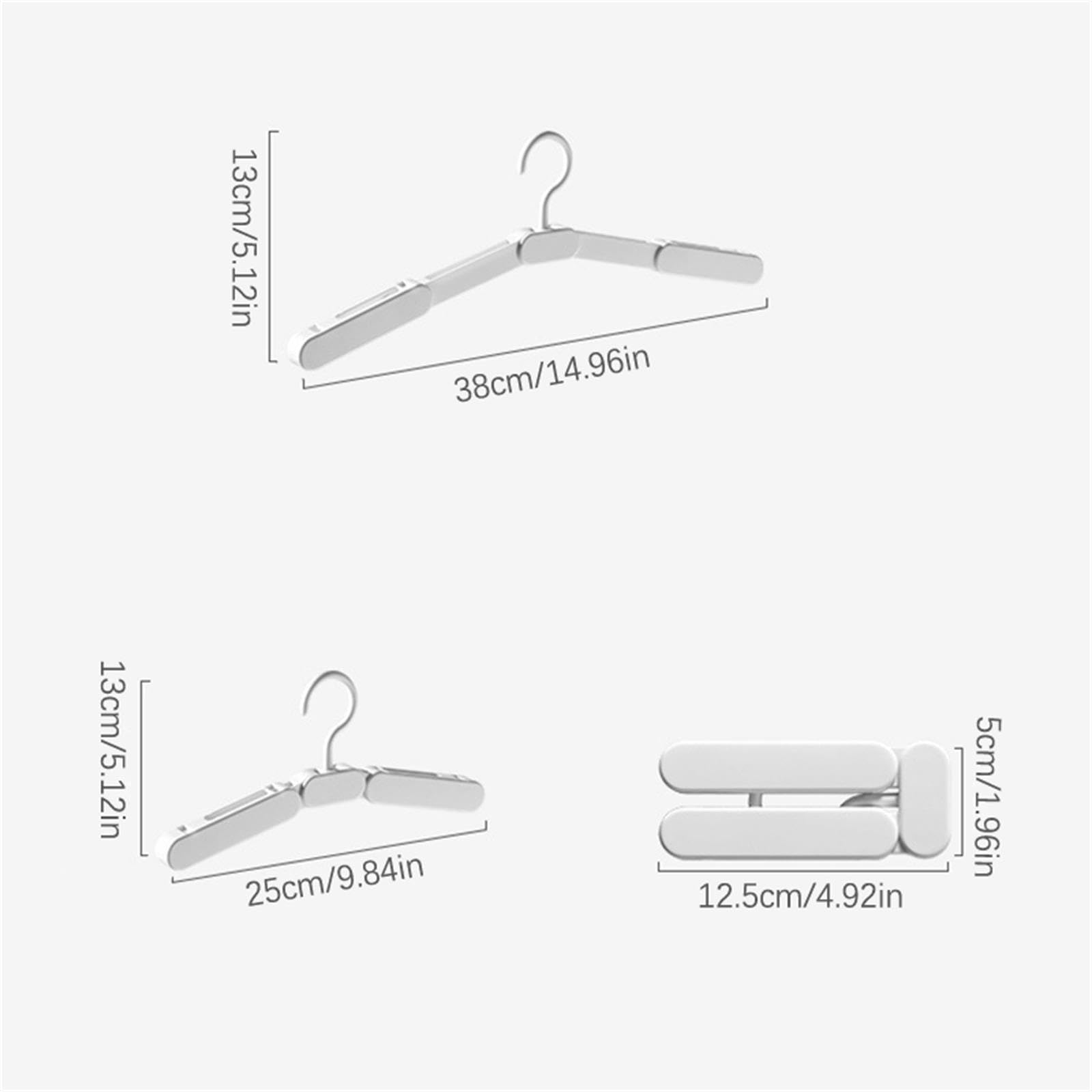 Percha de ropa portátil de viaje, compacta para ropa, plegable, ideal para viajes de negocios y vacaciones