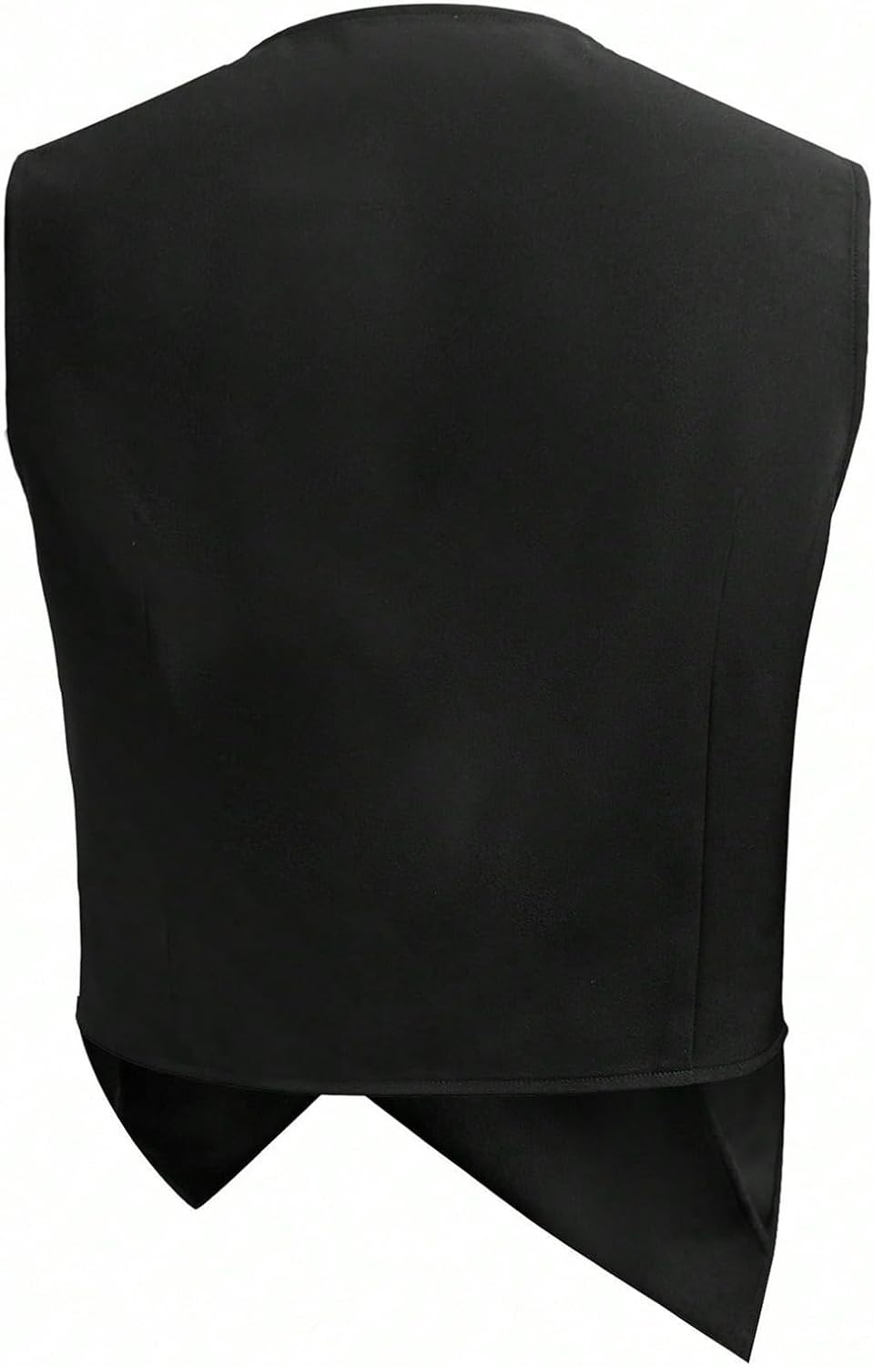 GORGLITTER Men's Suit Vest V Neck Button Down Wrap Blazer Sleeveless Jacket Casual Business Formal Waistcoat - Image 2