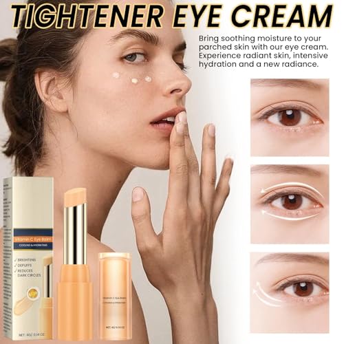 2PCS Vitamin C Eye Cream Stick,Glow Eye Stick,Under Eye Cream for Dark Circles and Puffy Eyes,Vitamin C Eye Creams,Anti Wrinkle Eye Cream,Eye Bags Remover,Eye Cream Anti Aging,Firming Eye Cream - Image 4